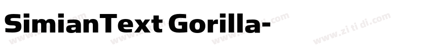 SimianText Gorilla字体转换 SimianText Gorilla字体转换